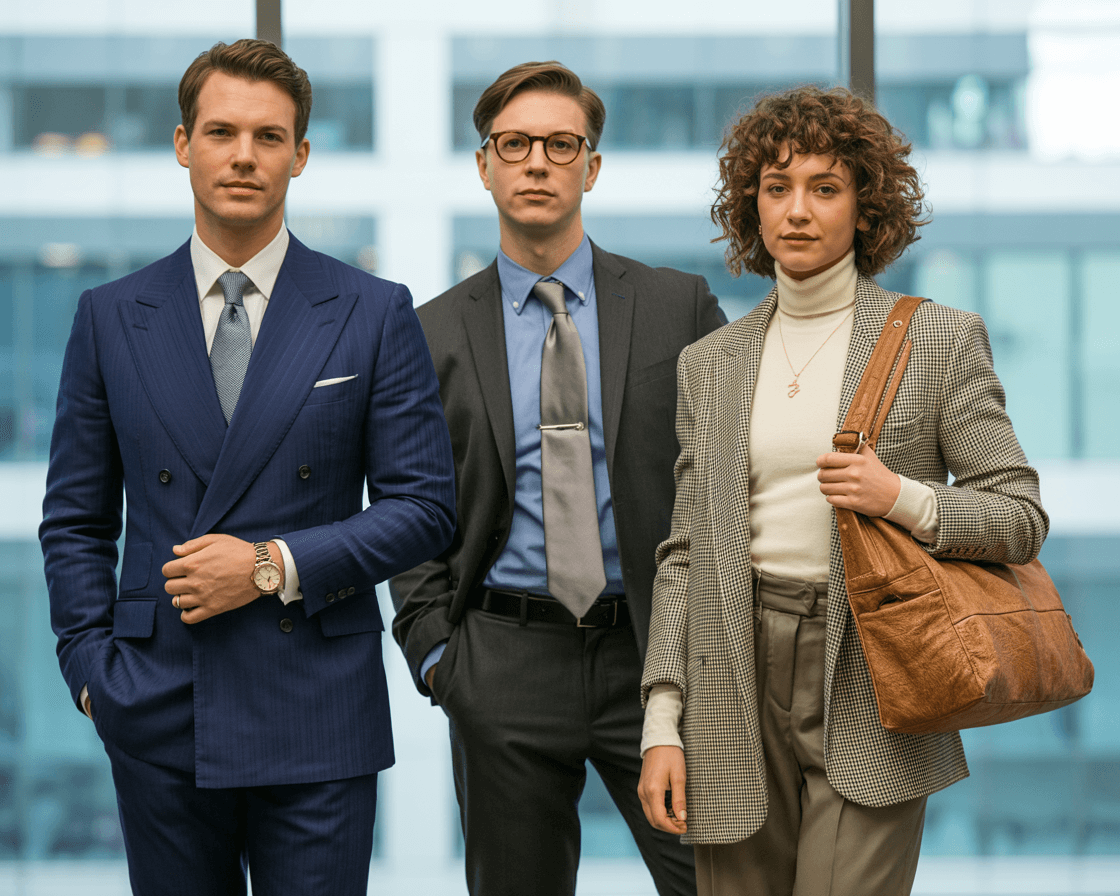Luxury fashion consultant UK styles professionals across finance, legal and creative industries