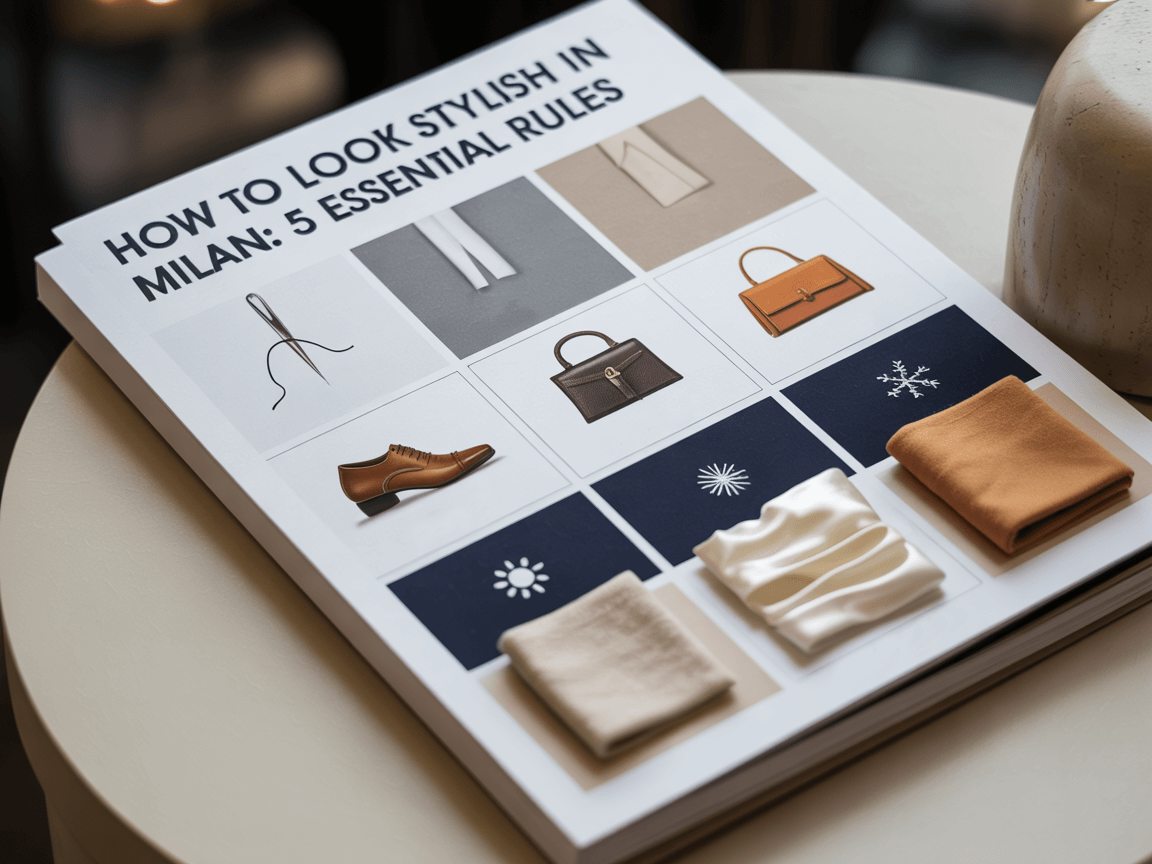 How to Look Stylish in Milan 5 Essential Rules Infographic how to look stylish in milan checklist infographic rules