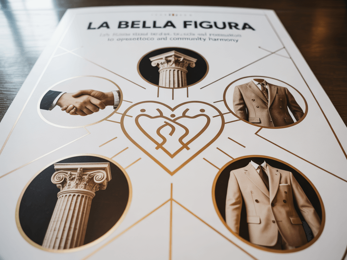 La Bella Figura Explained Italian Elegance and Social Code la bella figura italian culture elegance respect infographic