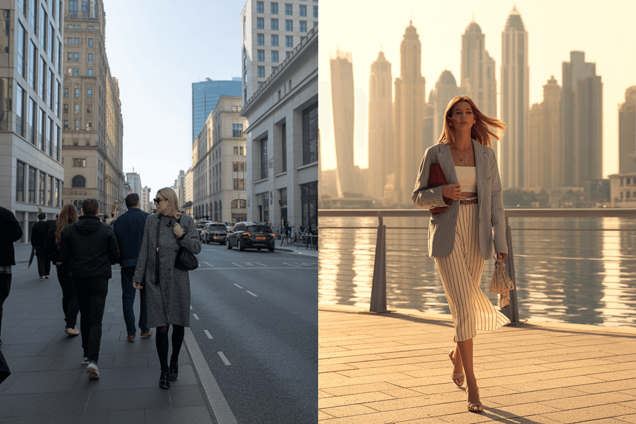 Dubai Lifestyle Fashion Transformation for Newcomers dubai lifestyle fashion transformation for newcomers wardrobe changes