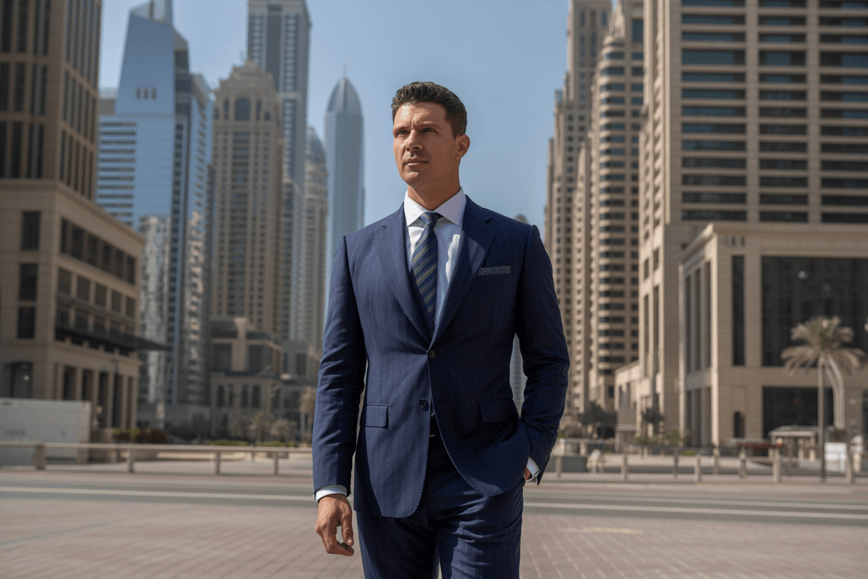 Dubai Men’s Business Style – High-Stakes Professional Dressing DIFC dubai mens business style high stakes professional dressing difc