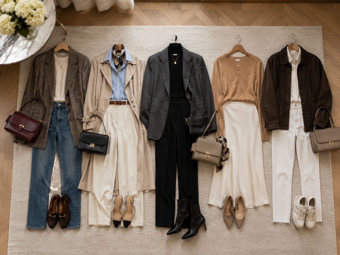 Complete Outfit Combinations Created From An Existing Wardrobe complete outfit combinations created from an existing wardrobe