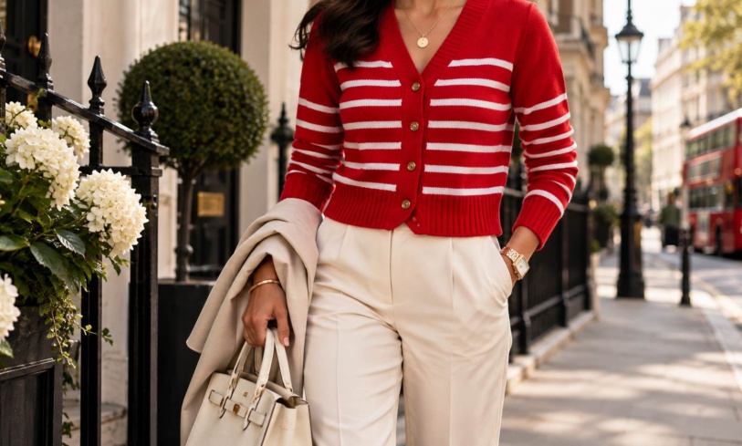 How To Style A Red Cardigan: A London Stylist’s Guide